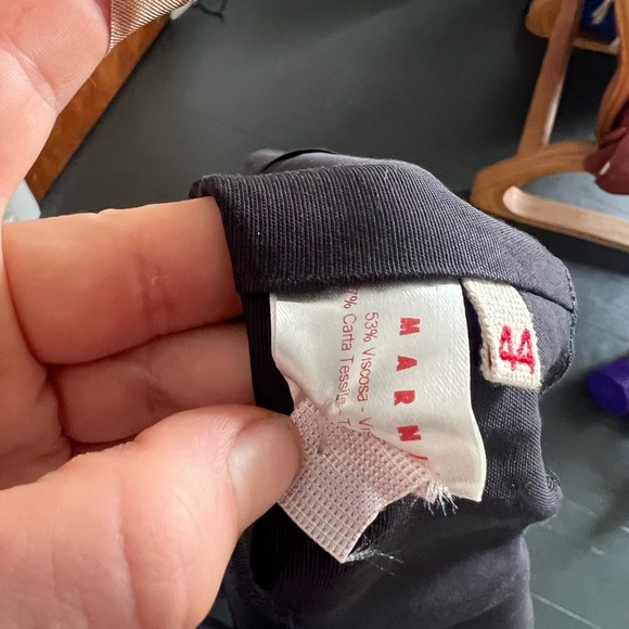 Marni Deep Purple V Neck Dress, size 44 - Picture 7 of 10